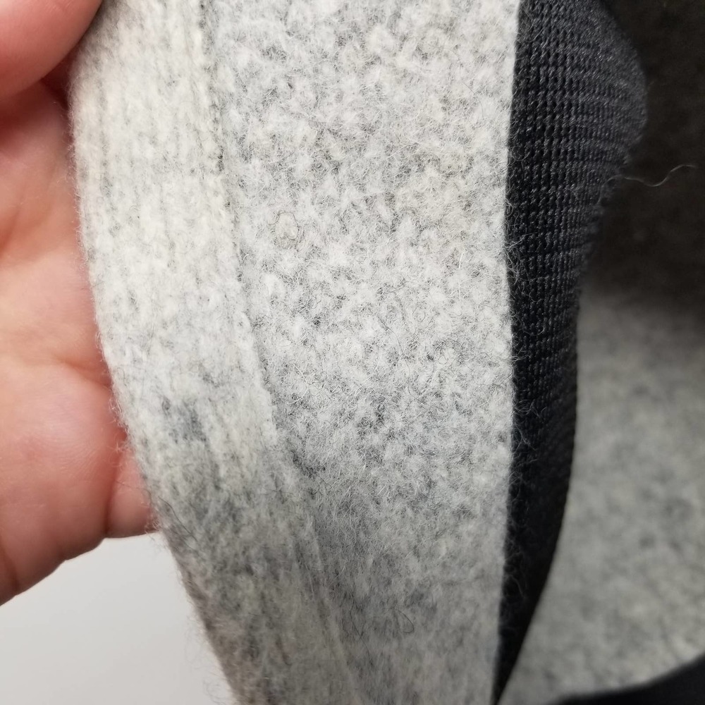 New Hat Attack Heather Gray White Wool Blend Cloc… - image 7